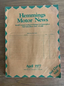 Hemmings Motor News April 1977 Antique & Vintage Car Marketplace 431p Automobile - Picture 1 of 2