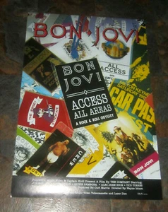 BON JOVI 24" x 36" original Access All Areas Promo VINTAGE poster hair metal - Picture 1 of 6