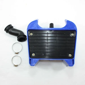 AZUL 32mm Filtro de aire Limpiador Box YAMAHA PY80 PW80 PEEWEE 80 PIT TRAIL DIRT BIKE - Imagen 1 de 12