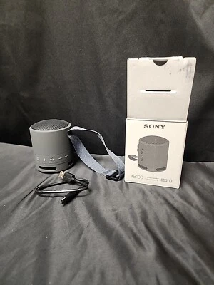 Sony XB100 Black Waterproof Bluetooth Speaker Hands Free Mic & Carry Strap  - Image 1 of 4
