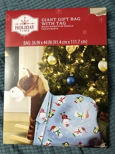 Christmas Giant Gift Bag 36"x44" SANTA, SNOWMAN - Picture 1 of 2