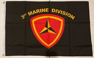 New 3RD MARINE DIVISION 2X3ft FLAG superior quality fade resist USA seller - Picture 1 of 4
