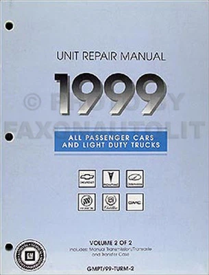 Chevrolet 1999 libro de revisión de transmisión manual Corvette Z28 Camaro Cavalier Foto 1 de 2