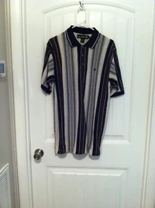 Camisa Polo Vintage Caballeros de Mesa Redonda Para Hombre Manga Corta Mediana Rayas - Imagen 1 de 4
