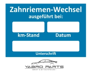 20x Kundendienst Aufkleber Zahnriemen Wechsel Serviceaufkleber Inspektion KFZ - Bild 1 von 2