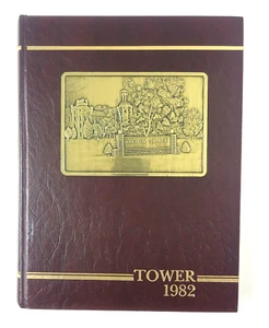 VTG 80's Tower Of 1982 Wheaton College Illinois Yearbook EXUC! - Picture 1 of 8