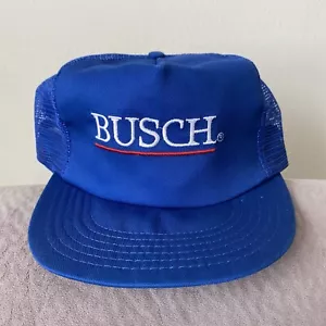 Cappello camionista vintage Busch birra anheuser bush rete posteriore strapback - Foto 1 di 4