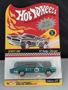 HOT WHEELS RLC ONLINE EXCLUSIVE AQUA '67 DODGE CHARGER 9071/10000 - Picture 1 of 9