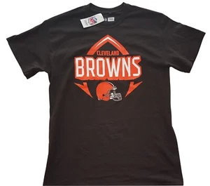 NFL Cleveland Browns Hombres Camiseta Camiseta Ataque Vertical Logo Camiseta - Imagen 1 de 2