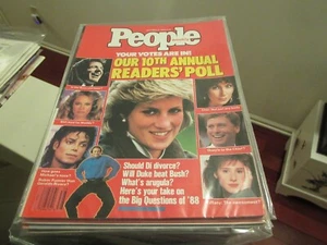 People Magazine Sept 19 1988 Our 10th Annual Readers' Poll Di Bruce Michael Cher - Picture 1 of 1