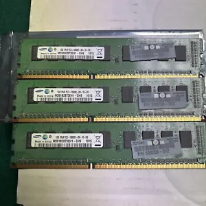 3 Pieces Samsung M391B2873EH1-CH9 1GB 1Rx8 PC3-10600E 1333MHZ ECC Server Memory - Picture 1 of 3