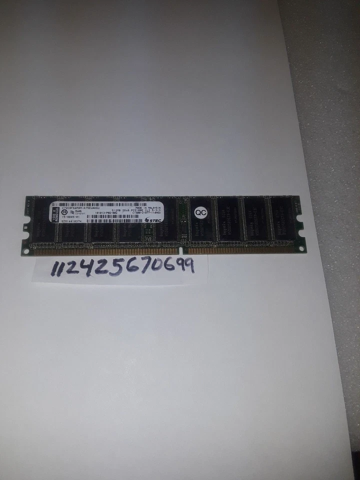 512MB DDR1  DDR1-266 DDR1266 266MHZ PC-2100 PC2100 184PIN DIMM UNBUFFERED ECC  - Image 1 of 1