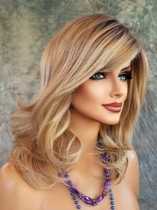 Curve Appeal Lace Front MonoPart Heat OK Raquel Welch Wig SHADED BISCUIT -1 - Picture 1 of 12