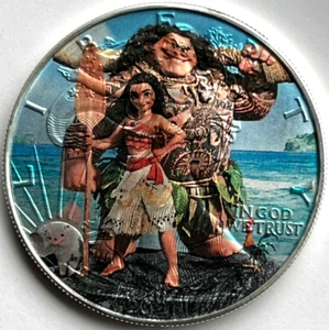 Moana - Limited Edition American Silver Eagle 1oz .999 Silber Dollar Münze - Bild 1 von 5