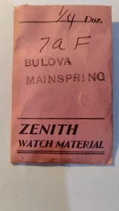 VINTAGE BULOVA 7AF WRISTWATCH MAIN SPRING REPAIR PART b21#10 - Picture 1 of 2