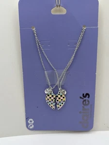 NEW Lot of 2 BFF Split Heart Necklaces from Claire's - Picture 1 of 2