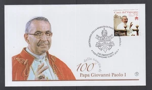 Vatican Vatikan 2012 FDC Papst Johannes Paul I. 1912-1978, reg. 26.8.-28.9.1978 - Picture 1 of 1