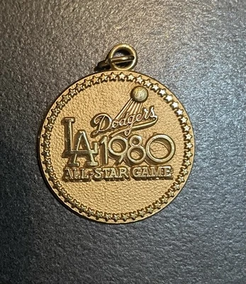 VINTAGE  LA Los Angeles Dodgers All Star 1980 Media Press Charm Original Case! - Image 1 of 3