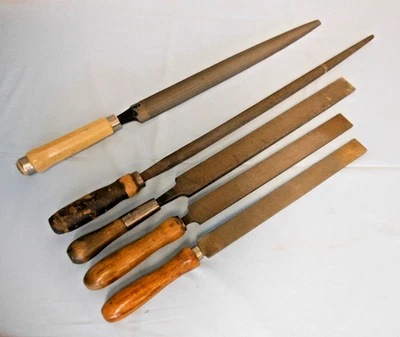 Älteres Set große Metallfeilen - F. DICK und PFERD - versch. Längen u. Formen - Bild 1 von 4