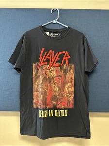 SLAYER Shirt Metallica Megadeth Sodom Black Sabbath Exodus Shirt Size Medium M - Picture 1 of 6