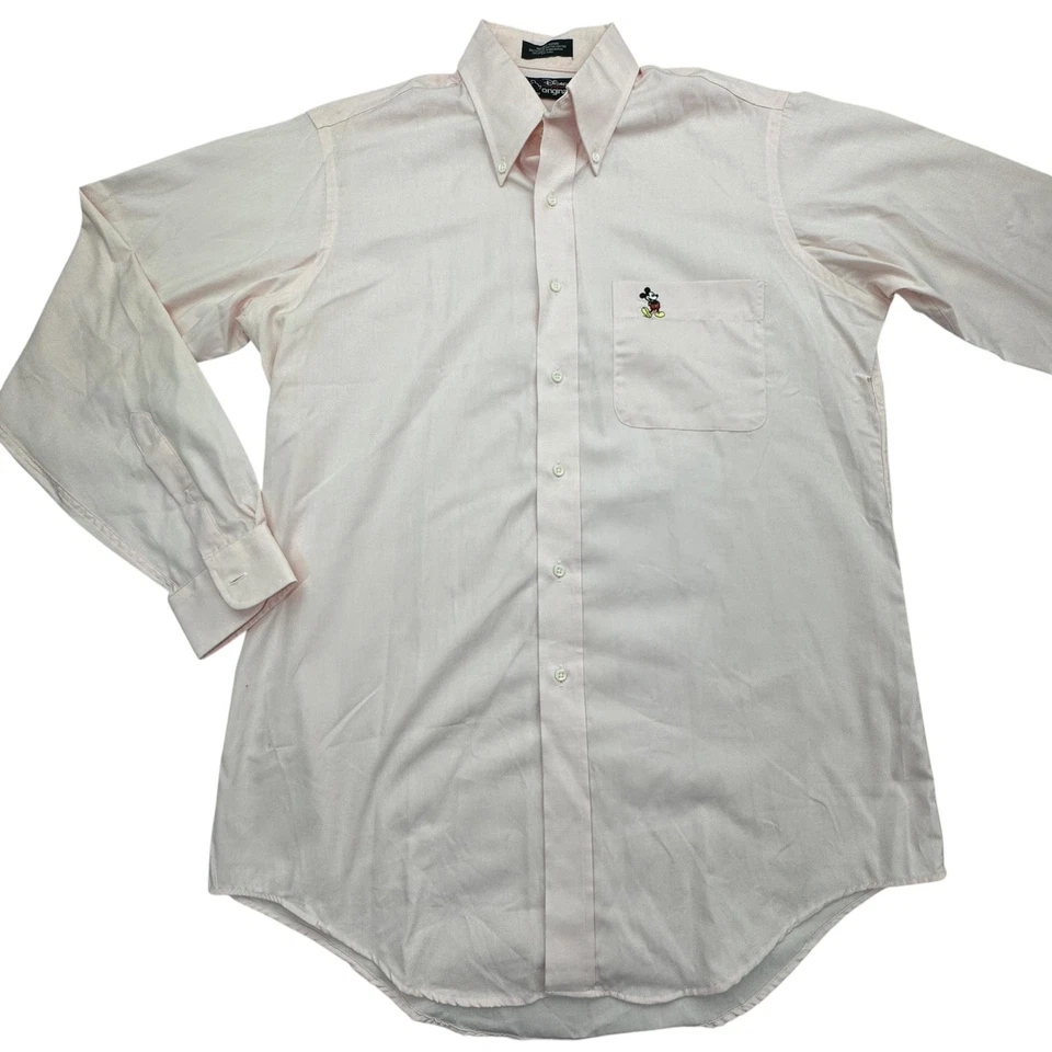 Camisa Disney Originales Para Hombres XL Abotonada Mickey Mouse Oxford Manga Larga De Colección Foto 1 de 4