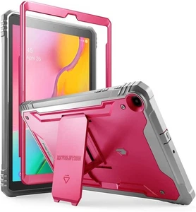 Für Galaxy Tab A 10.1 Hülle 2019 | Poetic [mit Ständer] Dual Layer Cover Pink - Bild 1 von 8