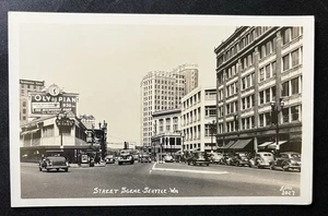 ELLIS SEATTLE WASHINGTON DOWN TOWN RPPC FOTO CARTOLINA #2 - Foto 1 di 1