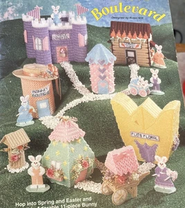 Vintage selten The Needlecraft Shop BUNNY BOULEVARD Nadelspitze 1995 Muster - Bild 1 von 9