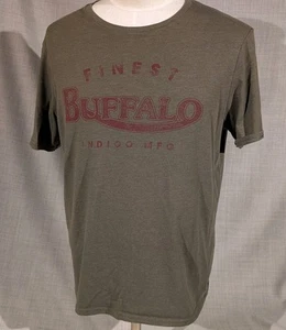 T-shirt manica corta uomo Buffalo David Britton Finest verde taglia L - Foto 1 di 11