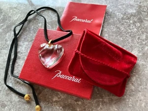 Baccarat Kristall Herz Halskette Halsband für Frauen Japan - Bild 1 von 13