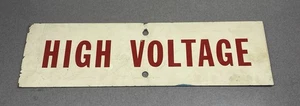Vintage High Voltage Sign Metal - Picture 1 of 4