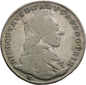 FITZ RDR Salzburg Hieronimus Graf v Colloredo 1772-1803 10 Kreuzer 1788 °TCH431 - Bild 1 von 2