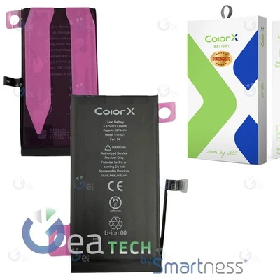 COLORX BATTERIA DIAGNOSTICABILE PER APPLE IPHONE 14 RIMOZIONE ERRORE PERCENTUALE OK