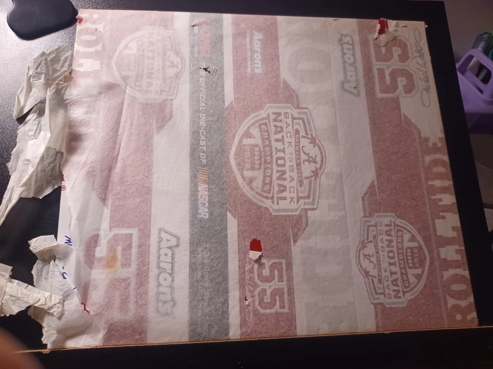 MICHAEL WALTRIP 2013 ACCIÓN #55 ALABAMA campeón de fútbol 1/24 caja de repuesto solamente Foto 1 de 1