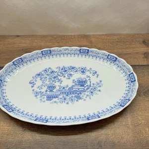 Rhön-Porzellan Bavaria Servierplatte blau Blumen / serving platter - Picture 1 of 2