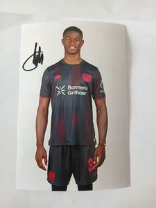 Foto firmata Christian Kofane Bayer Leverkusen nuova - Foto 1 di 1
