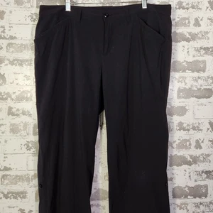 Eddie Bauer Damen schwarz Reise Wander Hose Größe 16 Knopf Knöchel Outdoor Freizeit - Bild 1 von 20