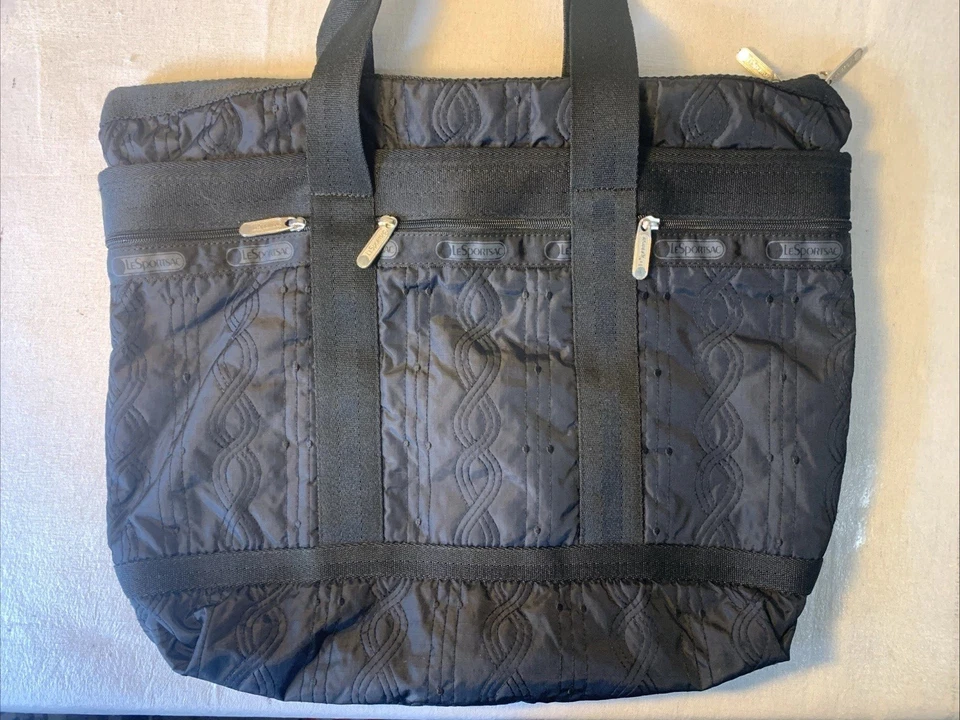 Bolsa de viaje grande Le SportSac Weekender negra Foto 1 de 4