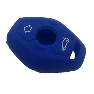 Lightweight Silicone Key Cover for BMW 3 5 7 For Z3 Z4 X3 For E38 E39 Navy Blue - Picture 1 of 13