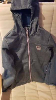 Softshelljacke Active touch Mädchen, G 158 Blaugrau meliert Neuwertig  - Bild 1 von 4