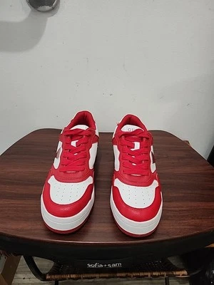 Guess Miram Platform Sneakers Women's Size 10 Medium Red White Lace Up Shoes - Image 1 of 4