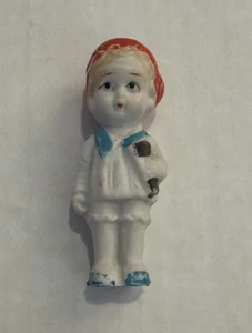 Vintage Japanese Painted Porcelain Bisque Penny Doll -B59 - Picture 1 of 3