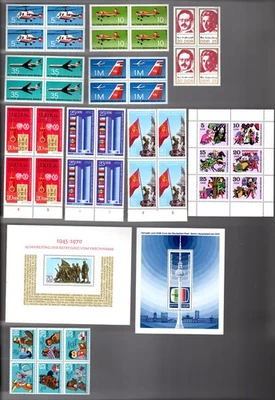 RDA fina colección de 2 minihojas y 44 bloques de estampillas todo MNH Foto 1 de 2