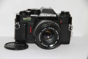 Olympus OM40 Program 35mm SLR Film Camera 50mm f/1.8 Lens. Tested. Free Warranty - Picture 1 of 11