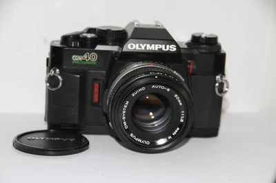 Olympus OM40 Program 35mm SLR Film Camera 50mm f/1.8 Lens. Tested. Free Warranty - Image 1 of 4