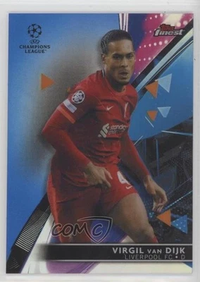 2021-22 Topps Finest UCL Blue Refractor /150 Virgil Van Dijk #72 - Image 1 of 2