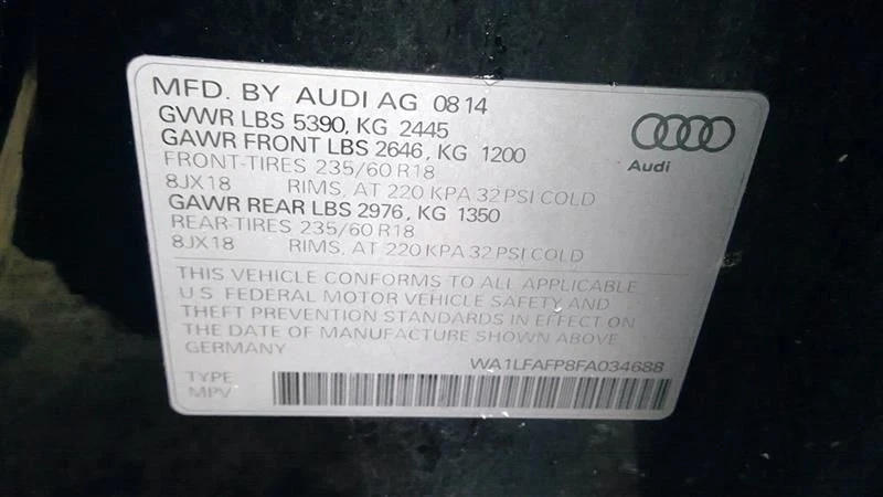 Medidor de flujo de aire 2,0 L turbo compatible con 13-17 AUDI A5 5824688 Foto 1 de 4