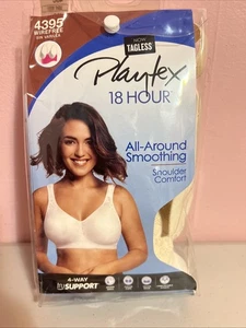 NEW Women’s Playtex Light Beige Bra All Around Smoothing Size 40C 4395 Wireless - Picture 1 of 2