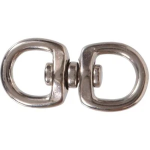 3/4 x 2-3/4 in. Nickel Plated Double Swivel with Round Eyes (10-Pack) - Picture 1 of 1