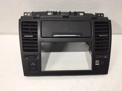 10 11 12 nissan versa note hatchback radio bezel upper dash vents cover trim  - Image 1 of 4